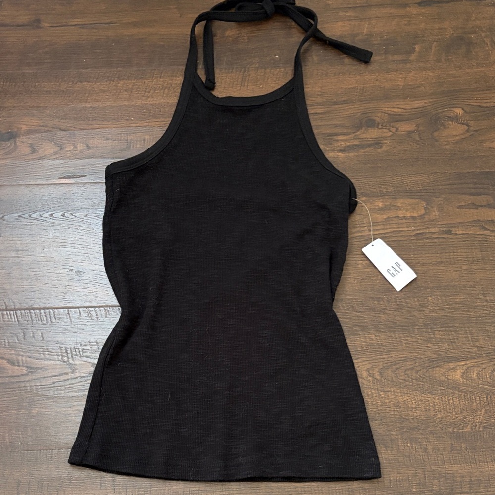 NWT GAP Women's Black Halter Tank Top
